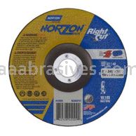 Norton Abrasives 66252842009 6 x .045 x 7/8 Norton NorZon Plus RightCut   Type 27 Depressed Center Wheels