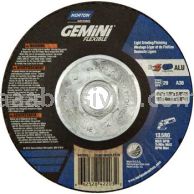 Norton Abrasives 66252842203 4-1/2 x 1/8 x 5/8-11 Norton Gemini Flex A36 Type 29 Depressed Center Blending Wheels