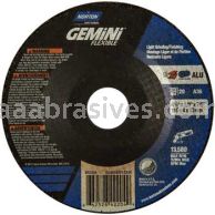 Norton Abrasives 66252842204 4-1/2 x 1/8 x 7/8 Norton Gemini Flex A36 Type 29 Depressed Center Blending Wheels
