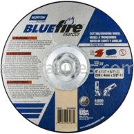 Norton Abrasives 66252843187 9 x 1/8 x 5/8-11 Norton BlueFire Fastcut Type 27 Depressed Center Wheels