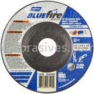 Norton Abrasives 66252843190 4-1/2 x 1/8 x 7/8 Norton BlueFire Fastcut Type 27 Depressed Center Wheels