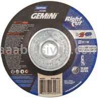 Norton Abrasives 66252843227 4-1/2 x .040 x 5/8-11 Norton Gemini Ultra Thin Rightcut Type 27 Depressed Center Wheels