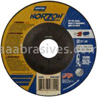 Norton Abrasives 66252843322 4-1/2 x .125 x 7/8 Norton NorZon Plus Type 27 Depressed Center Wheels