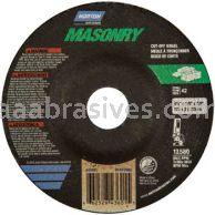 Norton Abrasives 66252843601 4-1/2 x 1/8 x 7/8 Norton Masonry Type 27 Depressed Center Wheels