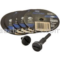 Norton Abrasives 66252843624 3 x 1/16 x 3/8 Norton Metal 5 pk with mandrel Type 01 Straight Wheels