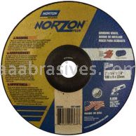 Norton 7 x 1/4 x 7/8 Norzon Plus Type 28 Depressed Center Saucer Wheels