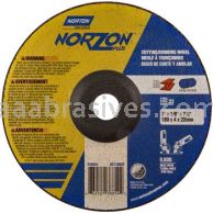 Norton 7 x 1/8 x 7/8 Norzon Plus Type 27 Depressed Center Wheels