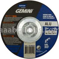 Norton 7 x 1/4 x 5/8-11 Gemini Aluminum 24 Disc Type 27 Depressed Center Wheels