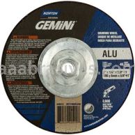 Norton 7 x 1/4 x 5/8-11/Gemini Aluminum 46 Disc//Type 27 Depressed Center Wheels