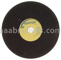 Norton 12 x 1 x 1-1/4 Norzon Sawgumming SG2981 R Sides Hole Cemented Type 01 Straight Wheels