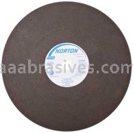 Norton Abrasives 66253347549 24 x 7/32 x 1-3/4 Norton FoundryX A30-T-B75B R Sides Internal Reinforced -B Type 01 Straight Grinding Wheels