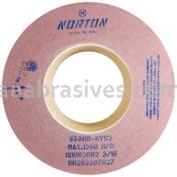 Norton Abrasives 66253387827 24 x 8 x 12 Centerless 55A60-KVS3 Type 01 Straight Wheels