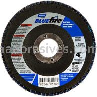 Norton 66254461161 4-1/2 x 7/8 40 Grit Bluefire R860 Type 29 Conical Standard Fiberglass Flap Discs