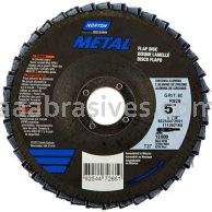Merit Abrasives 66254472661 5 x 7/8 60 Grit Merit Metal Type 27 Flap Discs