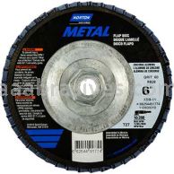 Merit Abrasives 66254491775 6 x 5/8-11 80 Grit Zirc Merit Metal Type 27 Flap Discs