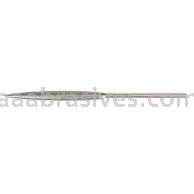Norton SuperAbrasives .45 x .150 4-1/4 Diamond Length, 8-1/2 Overall Length Half Round Diamond Needle File