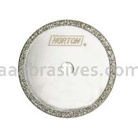 5 X 3/32 X 1/2 40 Grit Diamond Continuous Rim Cut-off Saw Blade