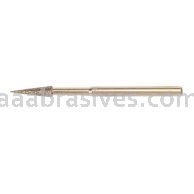 1/8" Cones Electroplated CBN 1/8 Shank x 2 OAL