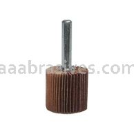 2 x 1 x 1/4 80 Merit Flexible Mini Grind-O-Flex Small Diameter Flap Wheels With 1/4" Steel Shank