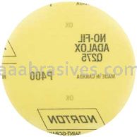 Norton 5 P400 Norton No-Fil Adalox Film H&L Q275 Paper Hook and Loop Discs