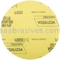Norton 6 P800 Norton No-Fil Adalox Film H&L Q275 Paper Hook and Loop Discs