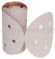 Norton 5" P180-B Norton No-Fil Adalox Vac D-3329 A275 Paper PSA Disc Rolls