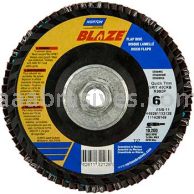 Norton 6 x 5/8-11 40 Norton Blaze Quick Trim Type 27 R980P Flap Discs