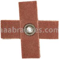 Norton 66261132243 3 x 3 x 1 80 Grit Metal R265 A/O Cross Pads