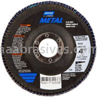 Norton 4-1/2 x 7/8  40 Norton Metal T29 High Density R828 Flap Discs