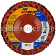 Norton 4 x 5/8 80 Norton Red Heat Quick Trim Type 27 R983 Flap Discs