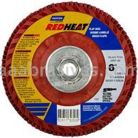 Norton 6 x 5/8-11 80 Norton Red Heat Quick Trim Type 27 - Plastic R983 Norton Flap Discs