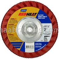 Norton 7 x 5/8-11 36 Norton Red Heat Quick Trim Type 27 - Plastic R983 Norton Flap Discs