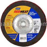 Norton 7 x 5/8-11 80 Norton Red Heat Type 27 High Density R983 Flap Discs