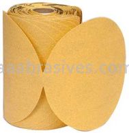 Norton 5" P80 Norton No-Fil Adalox Gold Reserve A296 Paper PSA Disc Rolls
