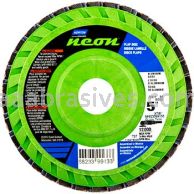 5 x 7/8  Norton Neon Quick Trim Type 27 120 Grit R766 Flap Discs