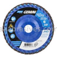 Norton 66623399013 6 x 7/8 60 Grit Quick Trim T27 Gemini R766T Flap Discs