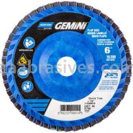 Norton 66623399014 6 x 7/8 80 Grit Quick Trim T27 Gemini R766T Flap Discs