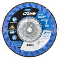Norton 66623399018 7 x 5/8-11 80 Grit Quick Trim T27 Gemini R766T Flap Discs