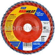 6 x 7/8  Norton Red Heat Quick Trim Type 27 80 R961 Flap Discs