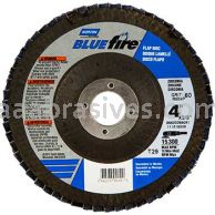 Norton 66623399052 4 x 5/8 80 Grit Bluefire R860 Type 29 Conical Standard Fiberglass Flap Discs