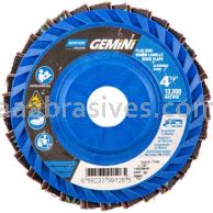 Norton 66623399126 4-1/2 x 7/8 36 Grit Quick Trim T27 Gemini R766T Flap Discs