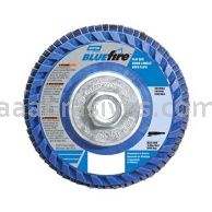 Norton 66623399136 4-1/2 x 5/8-11 36 Grit Bluefire R860 Type 27 Flat Standard Quick Trim Plastic Flap Discs