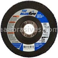 Norton 66623399206 5 x 7/8 24 Grit Bluefire R860 Type 29 Conical Standard Fiberglass Flap Discs