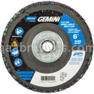 Norton 66623399220 6 x 5/8-11 60 Grit HD T27 Gemini R766T Flap Discs