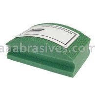 3-1/2 x 2-1/8 60 Grit Green Quadroflex Diamond Hand Pads Curved
