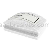 3-1/2 x 2-1/8 800 White Quadroflex Diamond Hand Pads Curved