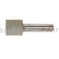 1/2 x 1/2 Type DW Mounted Point Solid Abrasive SD220-R100B99-SOLID 1/4 x 1-1/2 Spindle