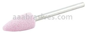 Norton 69078645334 B52 3/8 x 3/4 Pink 86A A/O Vitrified Bond Mounted Point