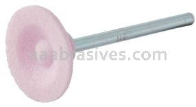 Norton 69078645347 B81 3/4 x 3/16 Pink 86A A/O Vitrified Bond Mounted Point