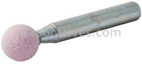 Norton 69078645360 B122 3/8" Ball Pink 86A A/O Vitrified Bond Mounted Point